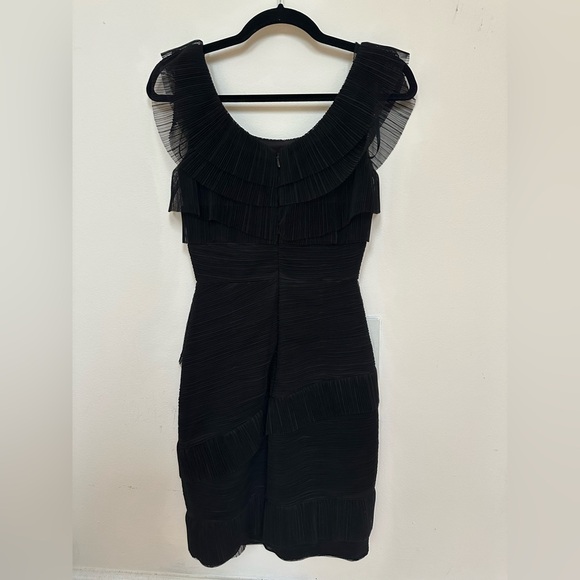 BCBGMAXAZRIA Briana Pleated Tulle bodycon dress - Picture 3 of 16